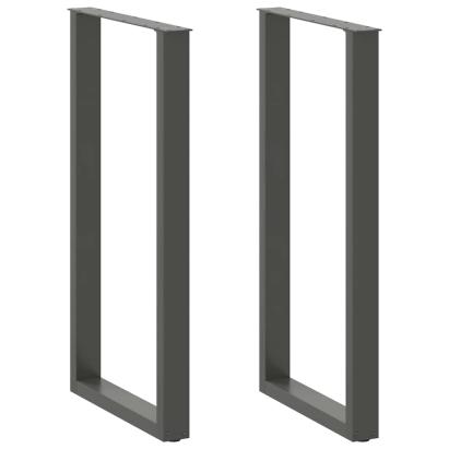 Picioare de masă de bar în formă de U, 2 buc., antracit, 60x(110-111) cm, oțel GartenMobel Dekor