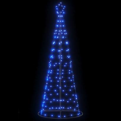 Pom de Crăciun LED 200 LED-uri Albastru 182 cm GartenMobel Dekor