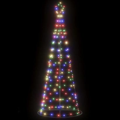 Pom de Crăciun LED 200 LED-uri colorate 182 cm GartenMobel Dekor