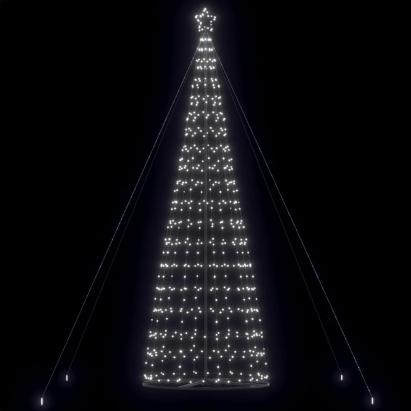 Pom de Crăciun LED 1534 LED-uri Alb Rece 503 cm GartenMobel Dekor