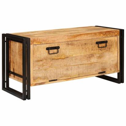 Dulap pentru pantofi Maro 90 x 38 x 45 cm Lemn masiv de mango GartenMobel Dekor