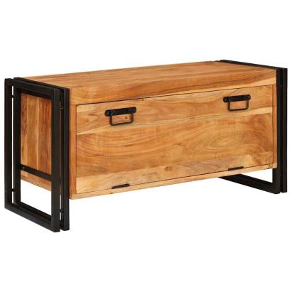 Dulap pentru pantofi Maro 90 x 38 x 45 cm lemn masiv de acacia GartenMobel Dekor