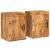Noptieră 2 pcs Maro 35 x 33 x 48 cm Lemn de mango solid GartenMobel Dekor