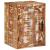 Noptieră 2 pcs Maro 35 x 33 x 48 cm Lemn Solid Recuperat GartenMobel Dekor