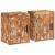 Noptieră 2 pcs Maro 35 x 33 x 48 cm Lemn Solid Recuperat GartenMobel Dekor