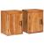 Noptieră 2 pcs Maro 35 x 33 x 48 cm Lemn Solid de Acacia GartenMobel Dekor