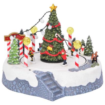 Satul de Crăciun Multicolour 22 x 21.5 x 17 cm Plastic GartenMobel Dekor