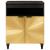 Bufet cu raft Negru și Aur 60 x 33 x 75 cm Lemn masiv de mango GartenMobel Dekor