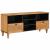 Cabinet TV Maro deschis 100 x 33 x 46 cm Lemn masiv de mango GartenMobel Dekor