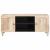 Cabinet TV cu raft Alb 105 x 33 x 46 cm Lemn masiv de mango GartenMobel Dekor