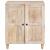 Bufet cu raft cu ușă Alb 60 x 33 x 75 cm Lemn masiv de mango GartenMobel Dekor