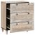 Bufet cu sertar Alb 60 x 33 x 75 cm Lemn masiv de mango GartenMobel Dekor