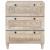 Bufet cu sertar Alb 60 x 33 x 75 cm Lemn masiv de mango GartenMobel Dekor
