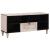 Cabinet TV cu sertar Alb 105 x 33 x 46 cm Lemn masiv de mango GartenMobel Dekor