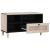 Cabinet TV cu sertar Alb 80 x 33 x 46 cm Lemn masiv de mango GartenMobel Dekor
