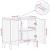 Dulap de Baie Pe perete Alb 62 x 33 x 58 cm Lemn solid de mango GartenMobel Dekor