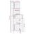Dulap de Baie cu ușă Alb 38 x 33.5 x 160 cm Lemn solid de mango GartenMobel Dekor