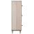 Bufet cu raft cu ușă Alb 40 x 33 x 110 cm Lemn masiv de mango GartenMobel Dekor
