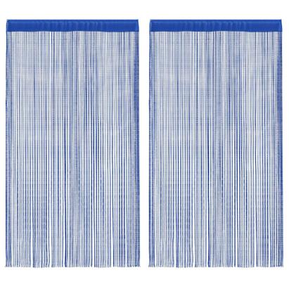 Draperii cu franjuri, 2 buc., 100 x 250 cm, albastru GartenMobel Dekor