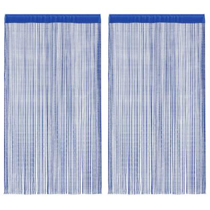 Draperii cu franjuri, 2 buc., 140 x 250 cm, albastru GartenMobel Dekor