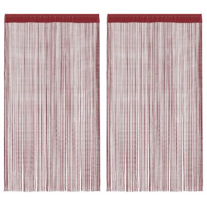 Draperii cu franjuri, 2 buc., 100 x 250 cm, roșu burgund GartenMobel Dekor