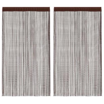 Draperii cu franjuri, 2 buc., 100 x 250 cm, maro GartenMobel Dekor