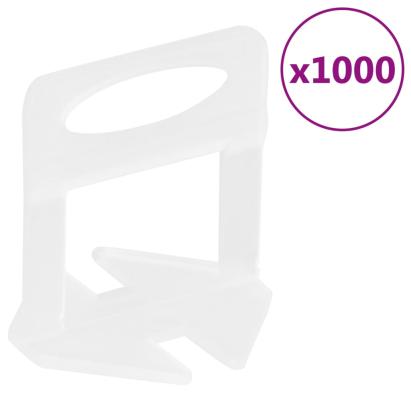 Cleme de nivelare a plăcilor 1000 buc 2 mm GartenMobel Dekor