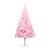 Brad Crăciun pre-iluminat cu set globuri, roz, 210 cm, PVC GartenMobel Dekor