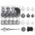 Brad Crăciun pre-iluminat cu set globuri, roz, 210 cm, PVC GartenMobel Dekor