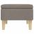 Scaun cu picioare din lemn, gri taupe, material textil GartenMobel Dekor