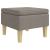 Scaun cu picioare din lemn, gri taupe, material textil GartenMobel Dekor