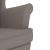 Scaun balansoar cu taburet, gri taupe, material textil GartenMobel Dekor