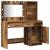 Masă de Machiaj 2 pcs Maro 78,5 x 41 x 135 cm Lemn compozit GartenMobel Dekor