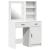 Set de Dressing cu ușă 2 pcs Alb 50 x 41 x 135 cm Lemn compozit GartenMobel Dekor