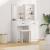 Set de Dressing cu ușă 2 pcs Alb 50 x 41 x 135 cm Lemn compozit GartenMobel Dekor
