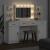 Set de Dressing 3 pcs Alb 78,5 x 41 x 135 cm Lemn compozit GartenMobel Dekor