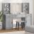 Set de Dressing cu sertar 3 pcs sonoma gri 78,5 x 41 x 135 cm GartenMobel Dekor