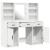 Set de Dressing cu ușă 3 pcs Alb 50 x 41 x 135 cm Lemn compozit GartenMobel Dekor
