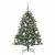 BraddeCrăciunartificial cu lumini cu bandă LED Verde 120cm PVC GartenMobel Dekor
