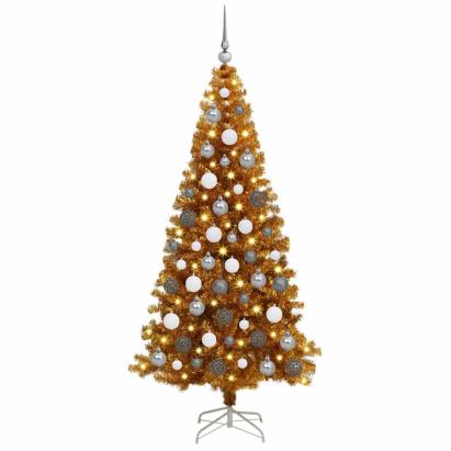 Brazi artificiali de Crăciun Auriu 180 cm PET GartenMobel Dekor