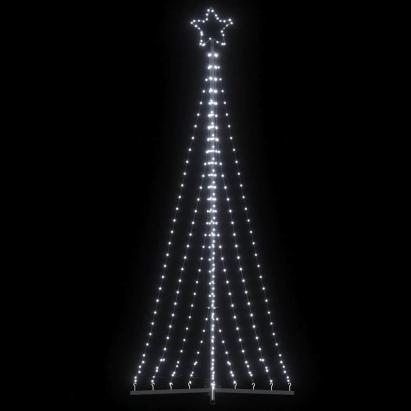 Pom de Crăciun LED 447 LED-uri Alb Rece 249 cm GartenMobel Dekor