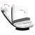 Scaun pivotant cu podea alb 70x51x79 cm Tesatura GartenMobel Dekor