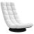 Scaun pivotant cu podea alb 70x51x79 cm Tesatura GartenMobel Dekor