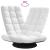 Scaun pivotant cu podea alb 70x51x79 cm Tesatura GartenMobel Dekor