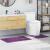 Covoraș de baie 2 pcs Violet 50 x 50 cm Polipropilenă GartenMobel Dekor