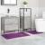Covoraș de baie 2 pcs Violet 50 x 50 cm Polipropilenă GartenMobel Dekor