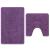 Covoraș de baie 2 pcs Violet 50 x 50 cm Polipropilenă GartenMobel Dekor