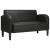 Canapea loveseat neagră 110 cm piele artificială GartenMobel Dekor