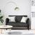 Canapea loveseat neagră 110 cm piele artificială GartenMobel Dekor