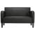 Canapea loveseat neagră 110 cm piele artificială GartenMobel Dekor